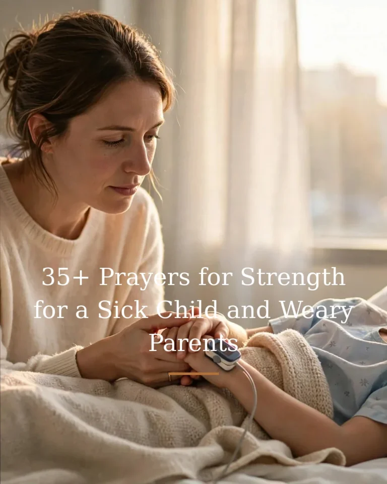35+ Prayers for Strength for a Sick Child and Weary Parents