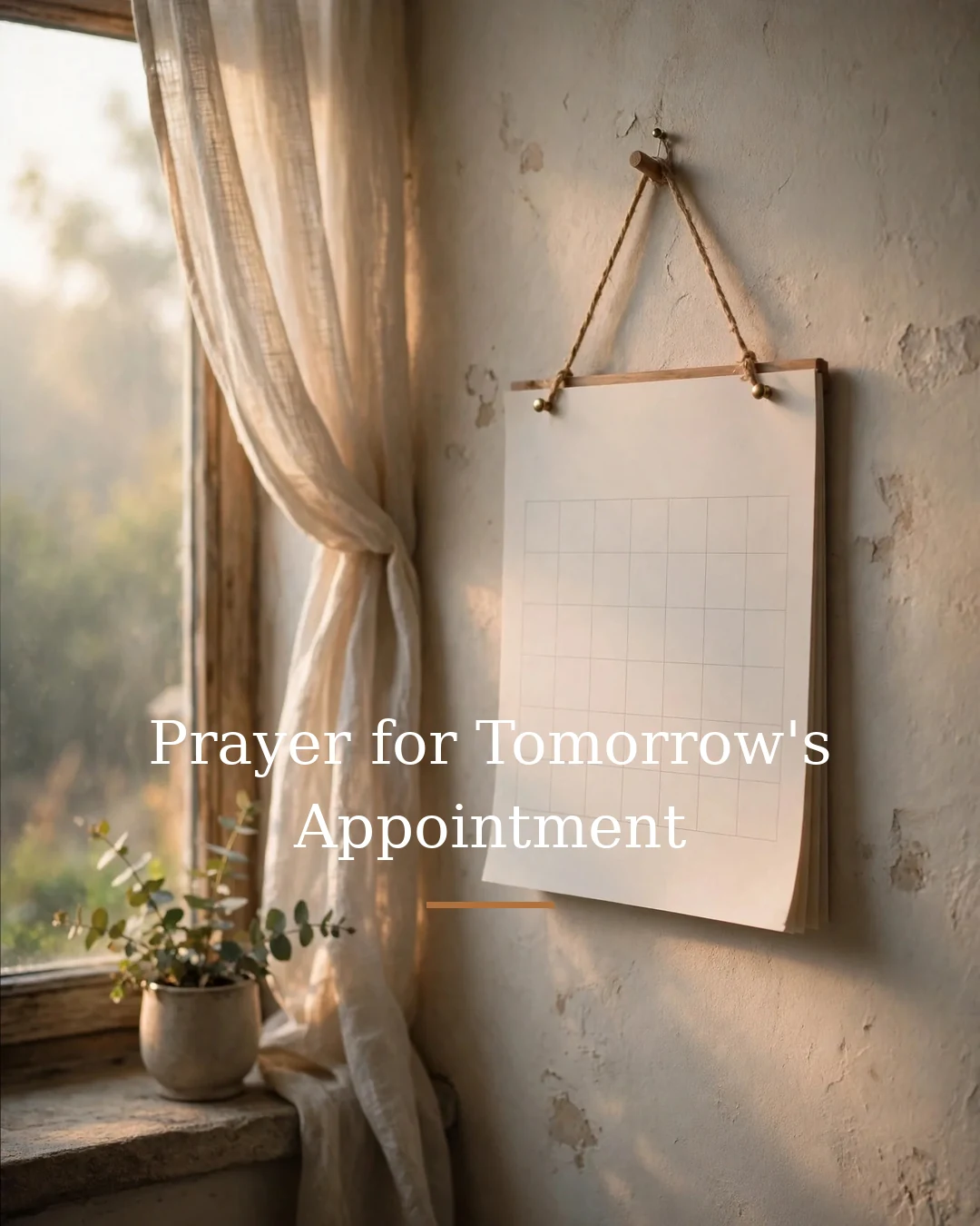 Prayer for Tomorrow's Appointment