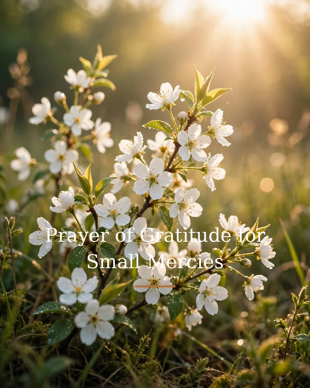 Prayer of Gratitude for Small Mercies