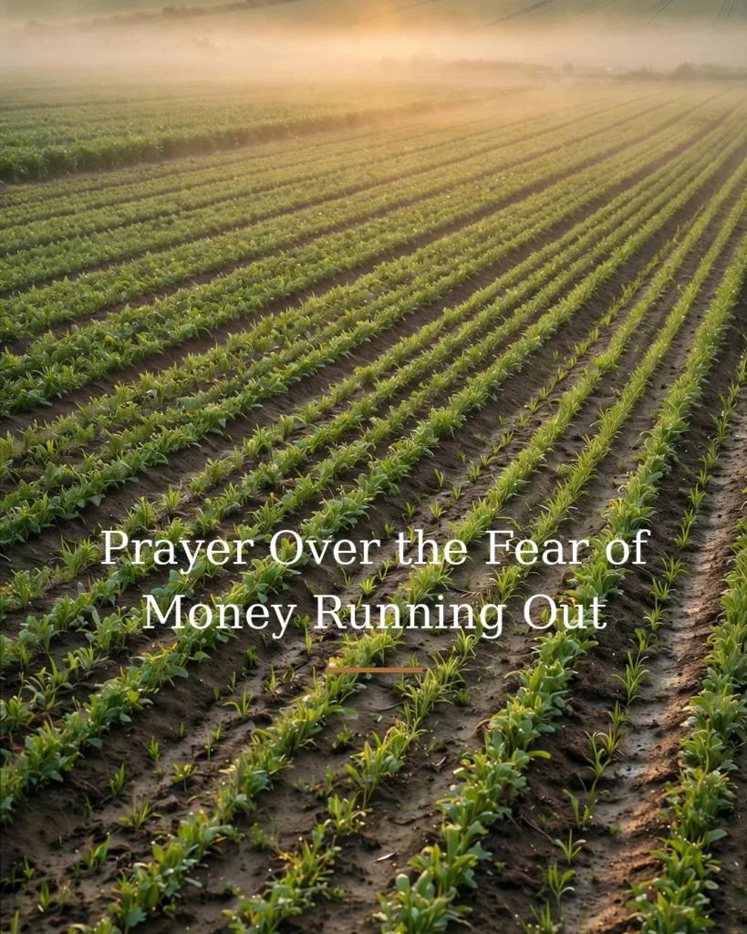 Prayer Over the Fear of Money Running Out