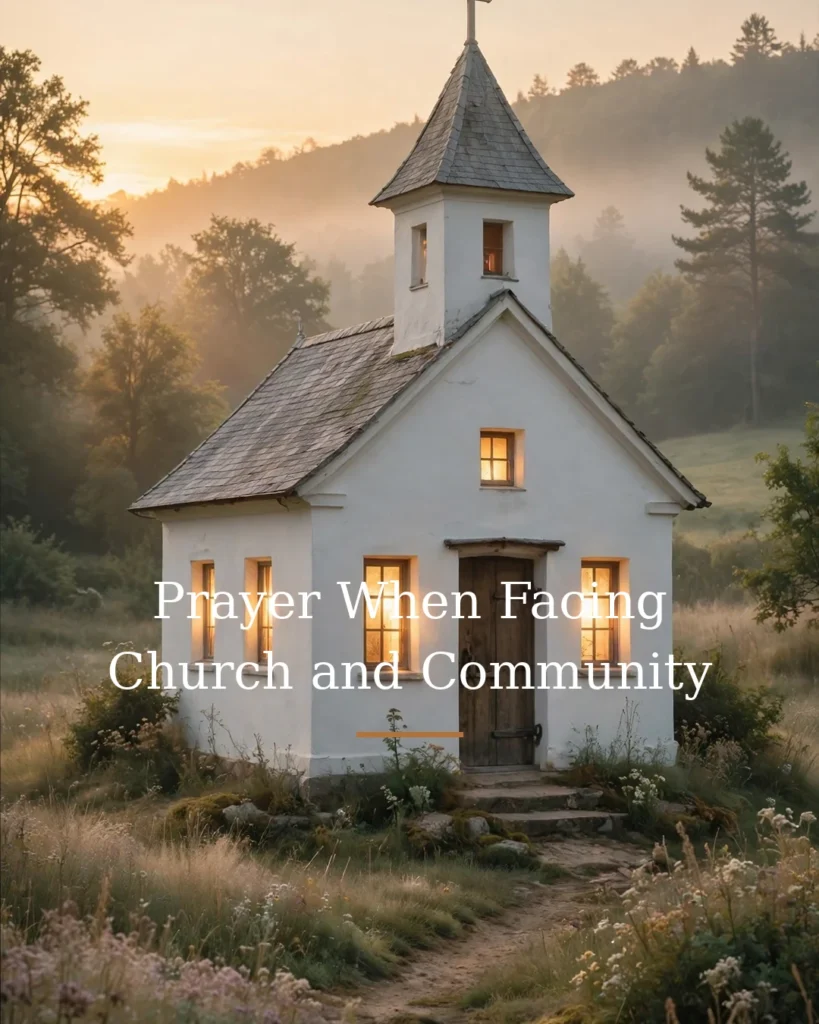 Prayer When Facing Church and Community