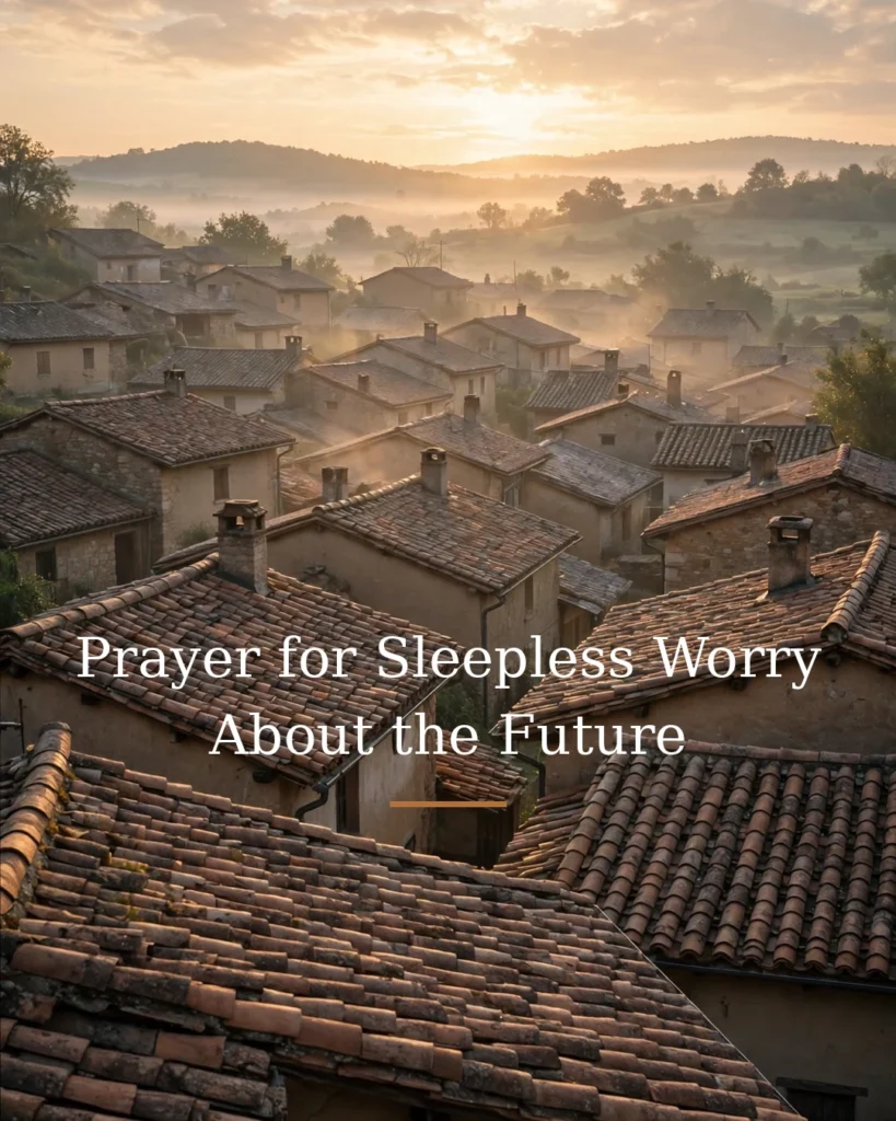 Prayer for Sleepless Worry About the Future