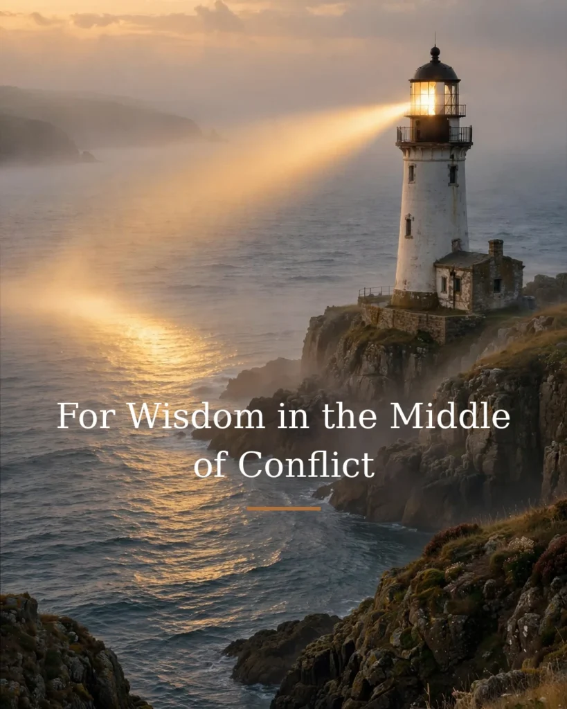 For Wisdom in the Middle of Conflict