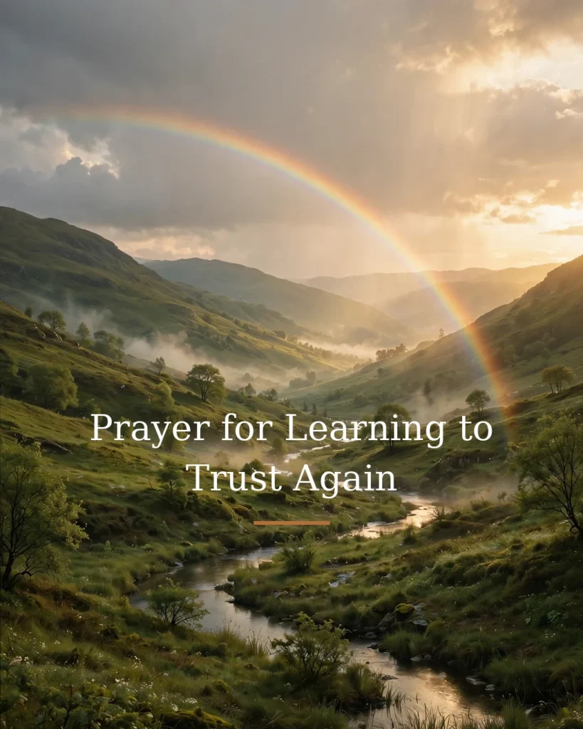 Prayer for Learning to Trust Again