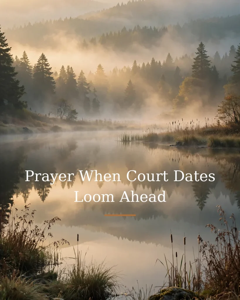 Prayer When Court Dates Loom Ahead