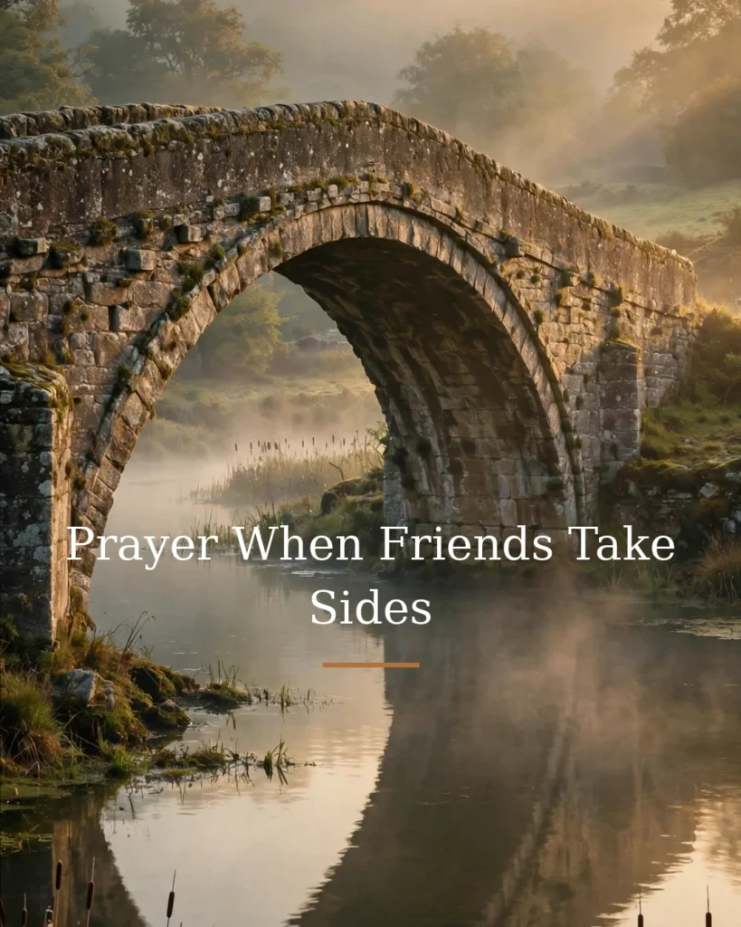 Prayer When Friends Take Sides