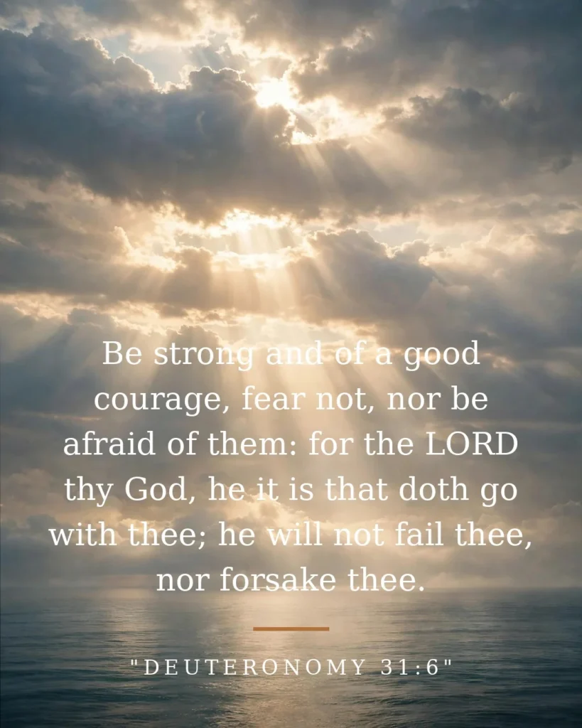 Deuteronomy 31:6