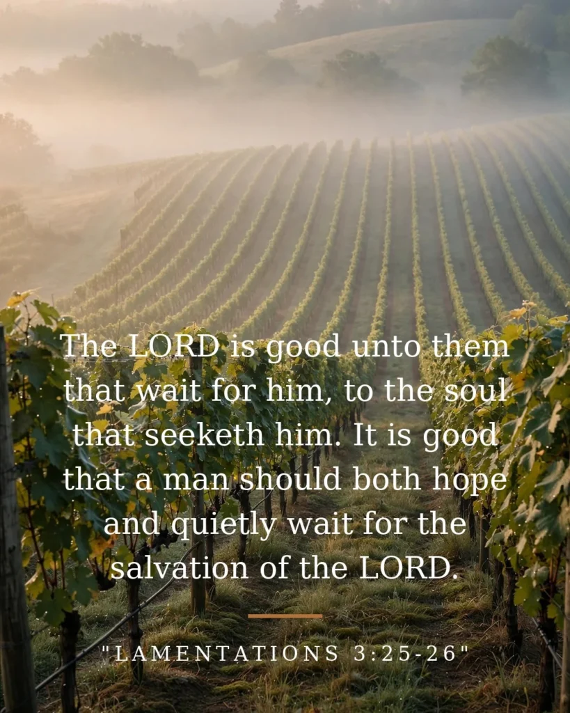 Lamentations 3:25-26