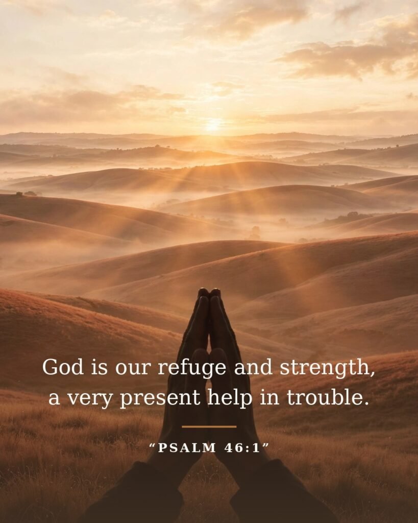 God is our refuge and strength, a very present help in trouble — Psalm 46:1